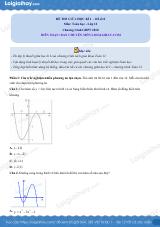 Đề thi giữa kì 1 Toán 12 - Đề số 8